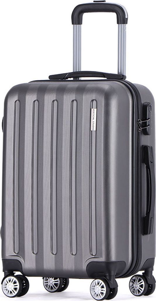 VERTICAL STUDIO "Udevalla" 20" Handgepäck Koffer, 33,3 l, 4 Rollen, Teleskopgriff, Kofferschloss, leicht, robust, für Flugreisen dunkelgrau | VS-148