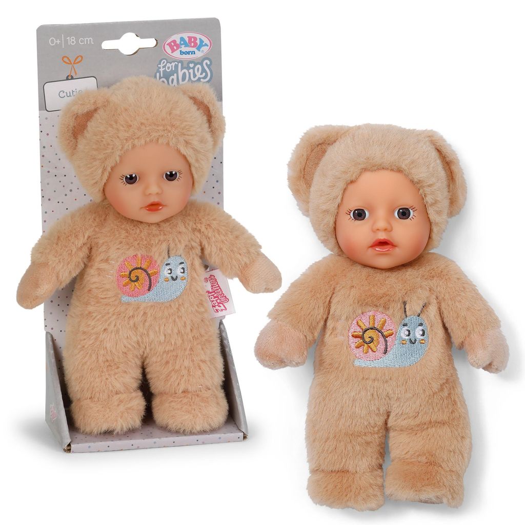 BABY born for babies Cutie, Puppe mit Knisterfolie - EINE Produktbild 