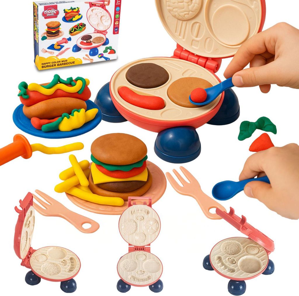 Knete - Set zum Herstellen von Hamburgern - Produktbild 
