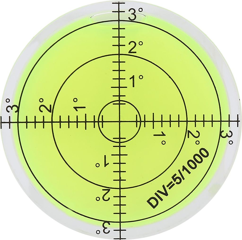 Runde Wasserwaage mit Skala, 60 mm Durchmesser, Messwerkzeug für Kameraplattformen