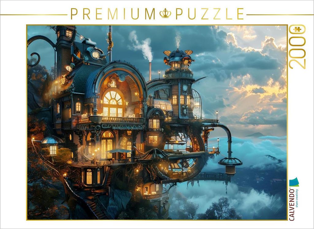 CALVENDO Puzzle Ein Motiv aus dem Kalender "Steampunk Domizile" | 2000 Teile Lege-Größe 90x67cm Foto-Puzzle für glückliche Stunden
