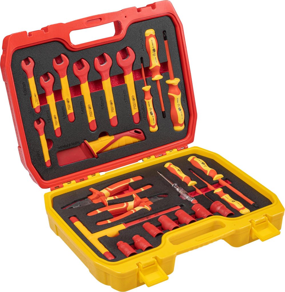 Hogert Technik Werkzeug-Set Werkzeugsatz HT1E101 Produktbild 