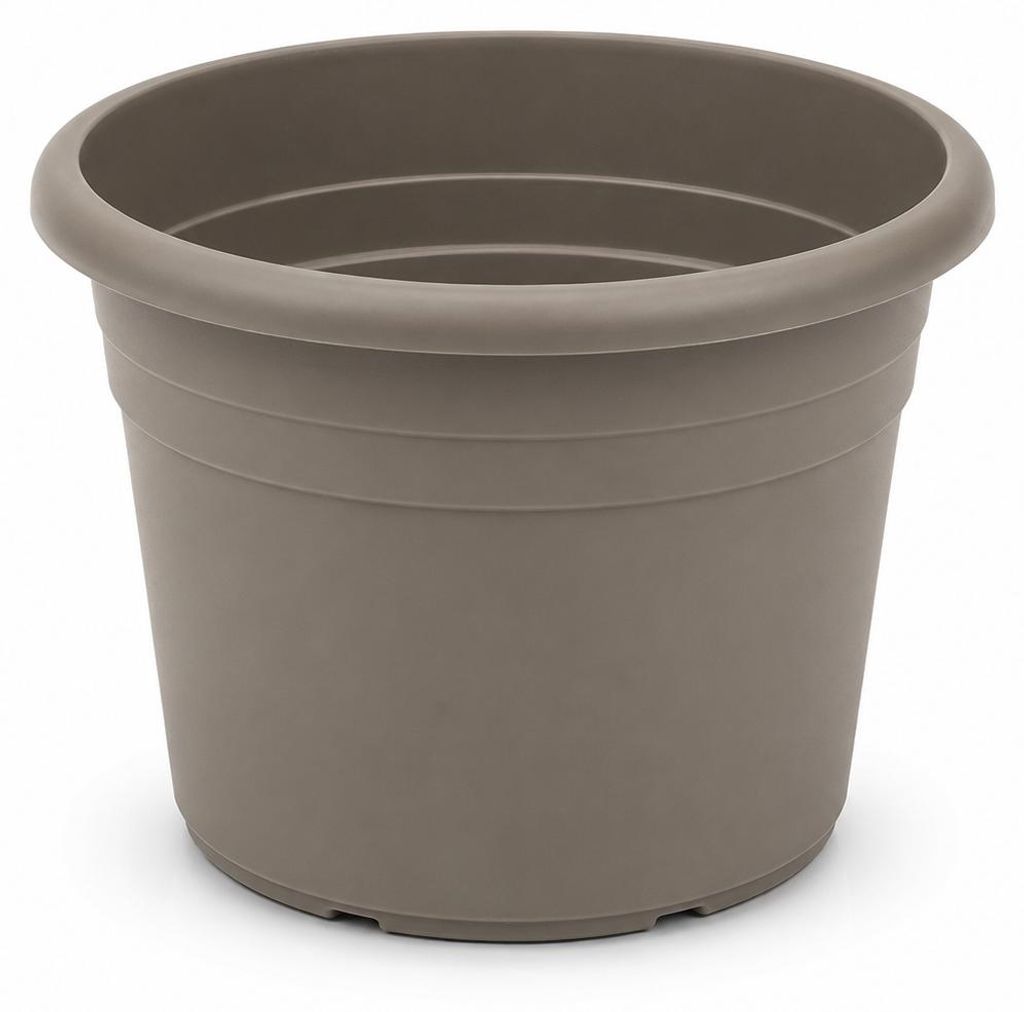 Pflanztopf Fiona Taupe Ø 30cm - Frostsicher & UV-Beständig Produktbild  KI-generiertes Bild