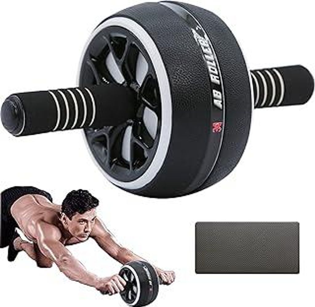 AB Wheel Roller, Fitnessübungen für Bauchmuskelrädchen im Fitnessstudio und zu Hause, Krafttraining AB Roller