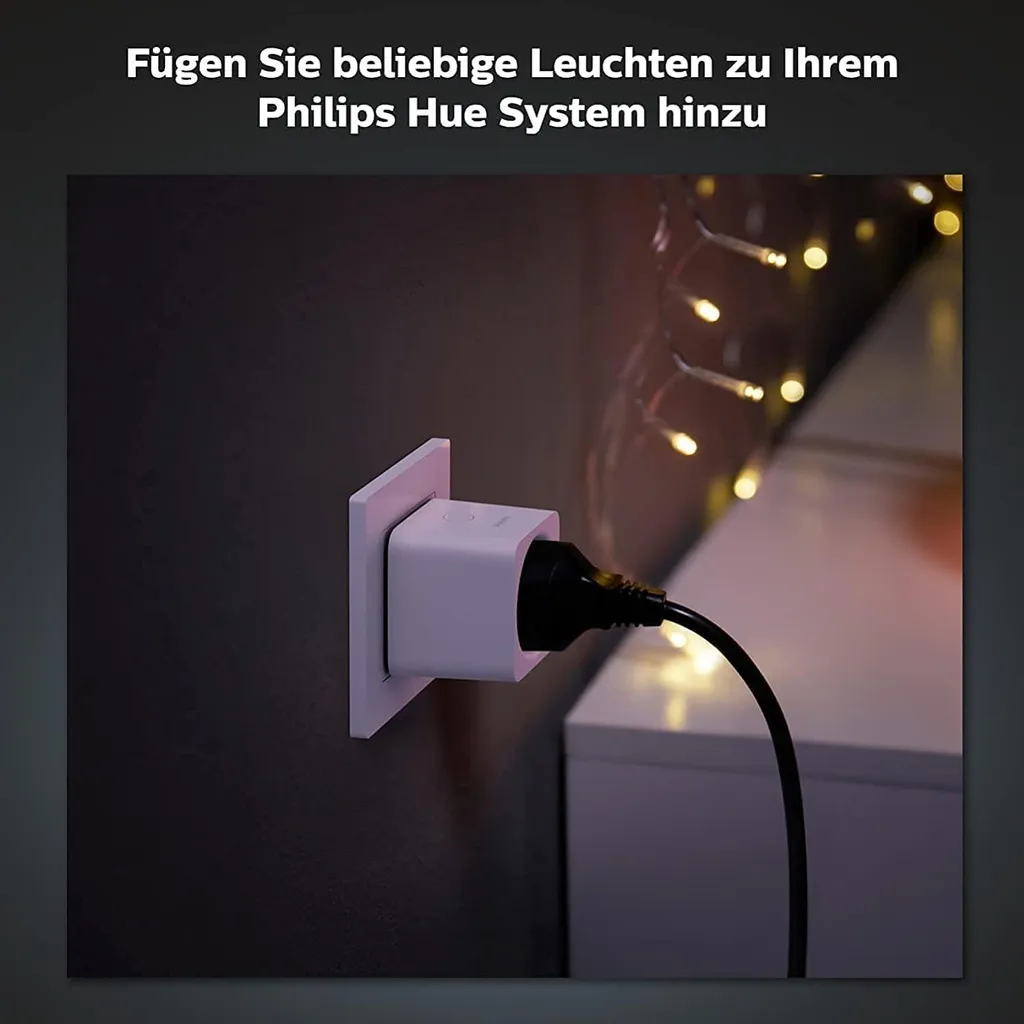 Philips Hue Smart Plug EU Prise Intelligente Blanche Zigbee Compacte - 6