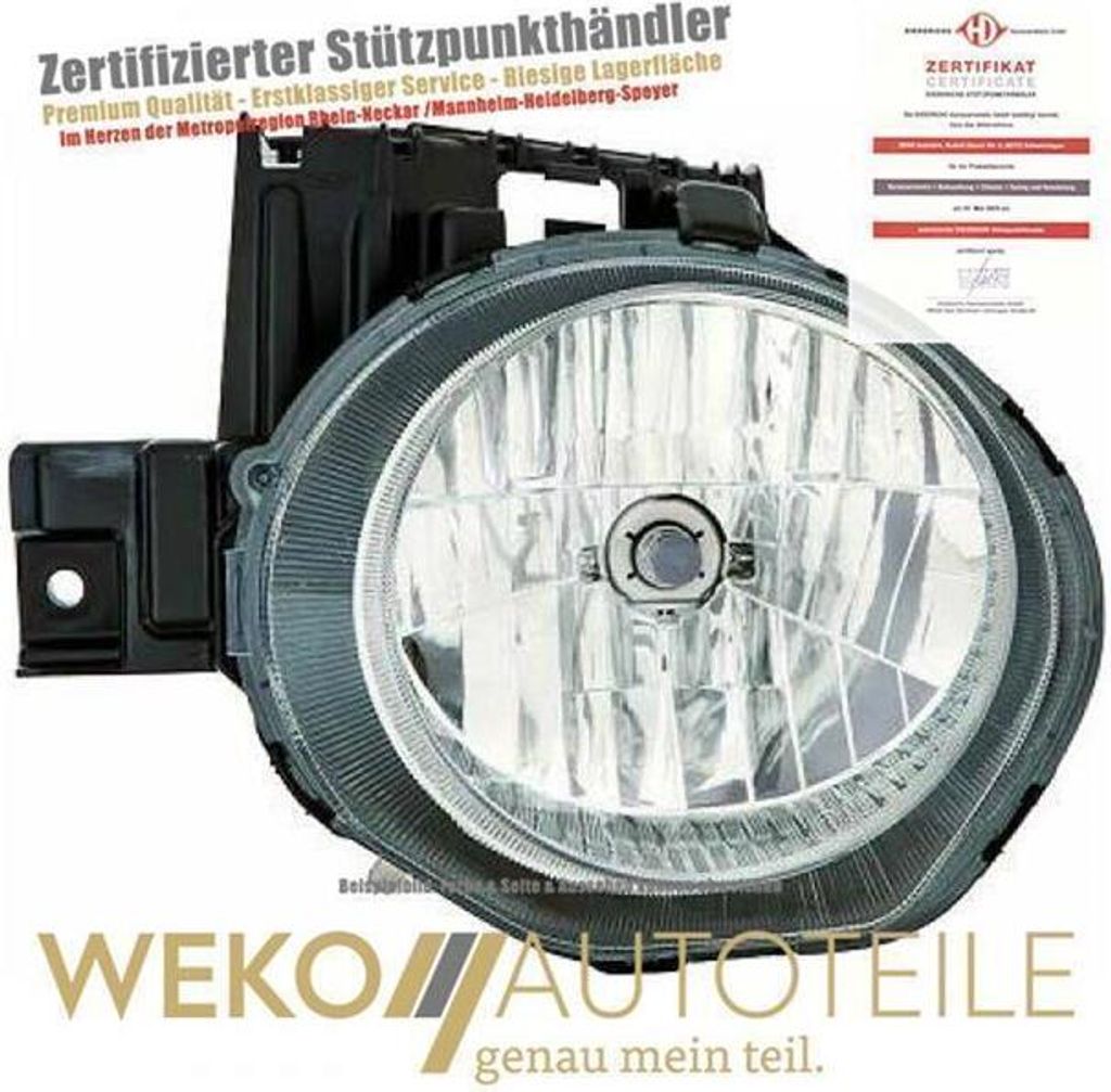 Scheinwerfer links DIEDERICHS 6075081 passend für NISSAN