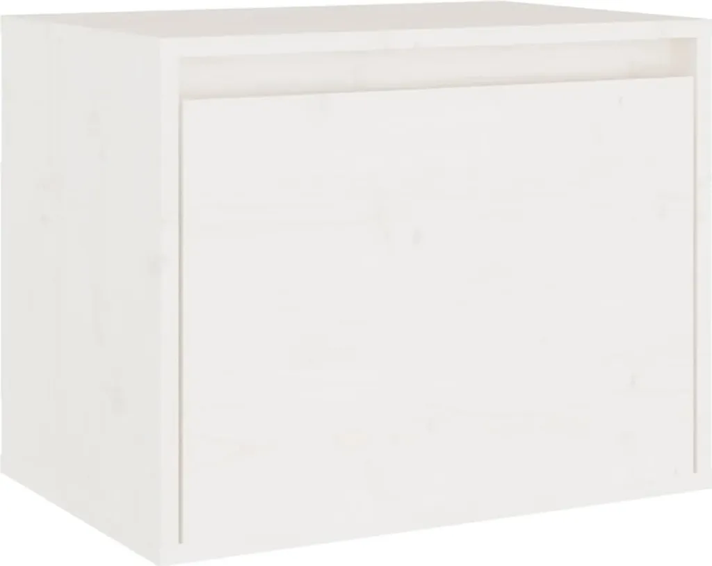 SYFAX™ Pensile Bianco 45x30x35 cm in Legno Massello di Pino
