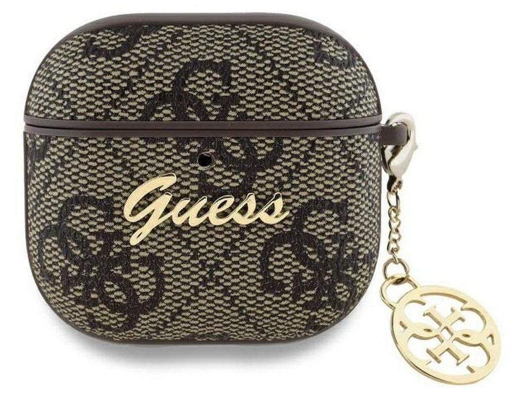 Guess Gua4G4Gsmw Housse Airpods 4 Brązowy/Brown 4G Charm Image du produit 