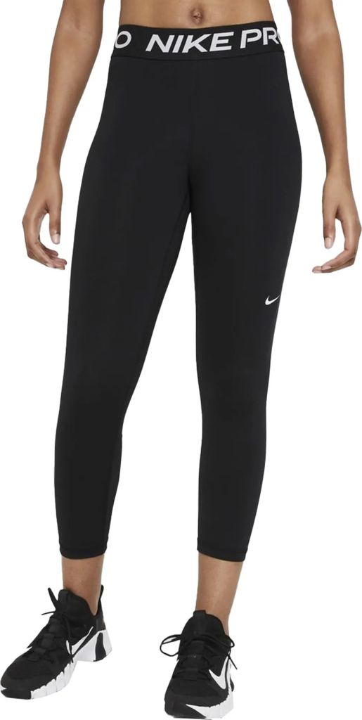 Nike W Np 365 Tight Crop Black/White Xs