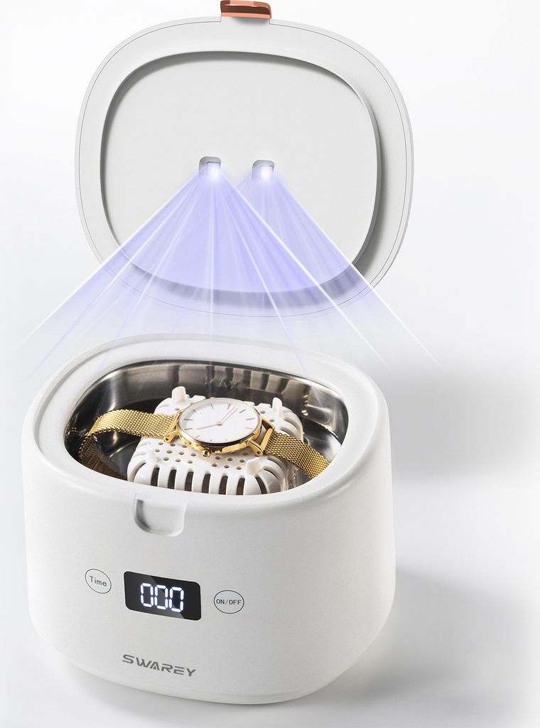 Helmsyde Ultraschallreinigungsgerät für Zahnersatz 45kHz UV Ultraschallreiniger Tragbar Ultraschallbad Ultrasonic Cleaner Schmuckreinigungsmaschine mit 3 Modi für Retainer Aligner Prothesen Schmuck Helmsyde Ultraschallreinigungsgerät für Zahnersatz 45kHz UV Ultraschallreiniger Tragbar Ultraschallbad Ultrasonic Cleaner Schmuckreinigungsmaschine mit 3 Modi für Retainer Aligner Prothesen Schmuck