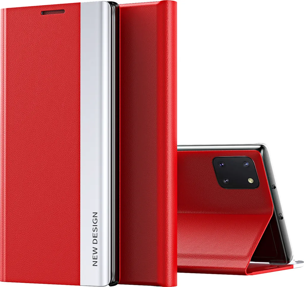 Custodia Samsung Note 10 Lite Rossa LaimTop | Cover Portafoglio Magnetica
