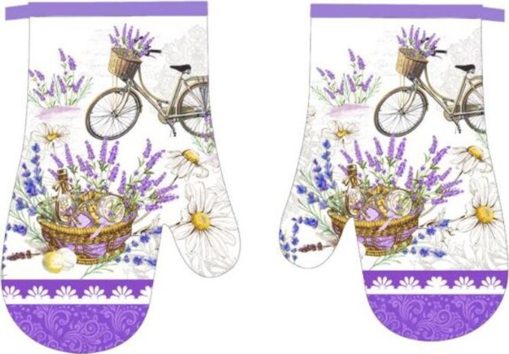 Guanti da forno, guanti da cucina con magnete Lavanda Immagine del prodotto 