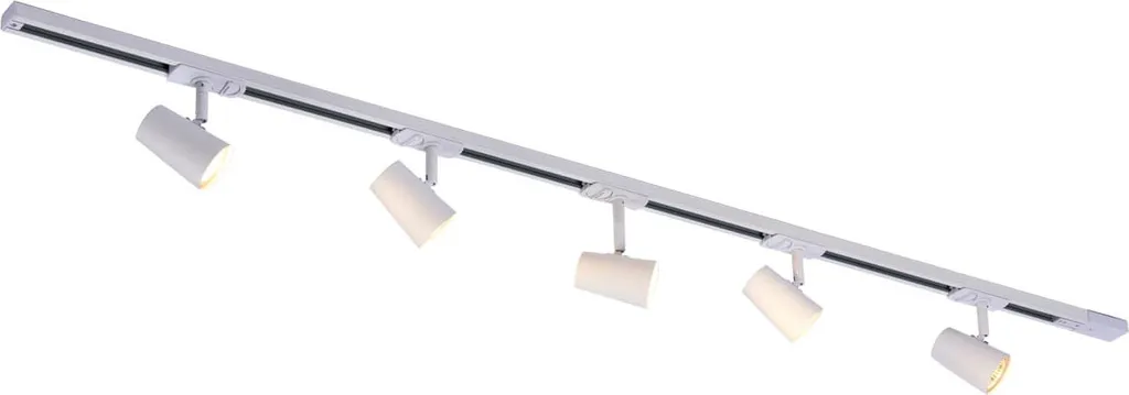 Plafoniera a Binario Italux Astley 914103 WH | 5xGU10 Alluminio