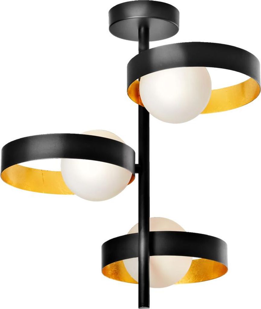 Ledvance Deckenleuchte Lampe Decor Memphis Ceiling Schwarz/Gold Ø 42,5cm max. 3 x 28W G9