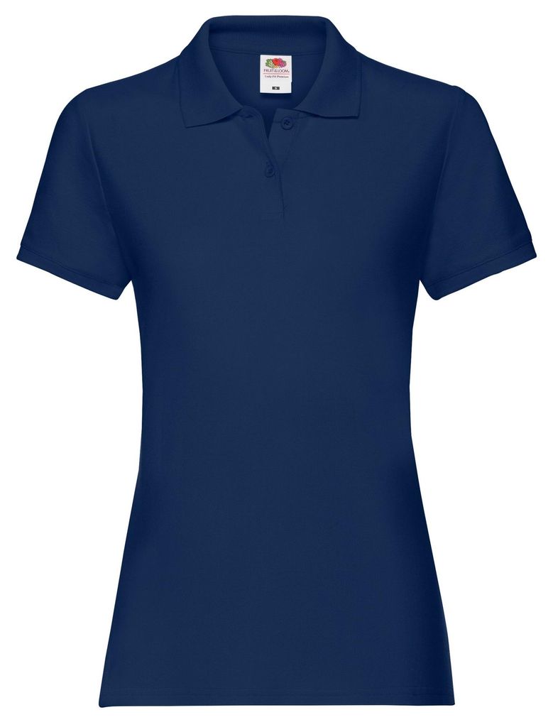 Fruit of the Loom - "Premium" Poloshirt für Damen LT1877 (XS) (Marineblau)
