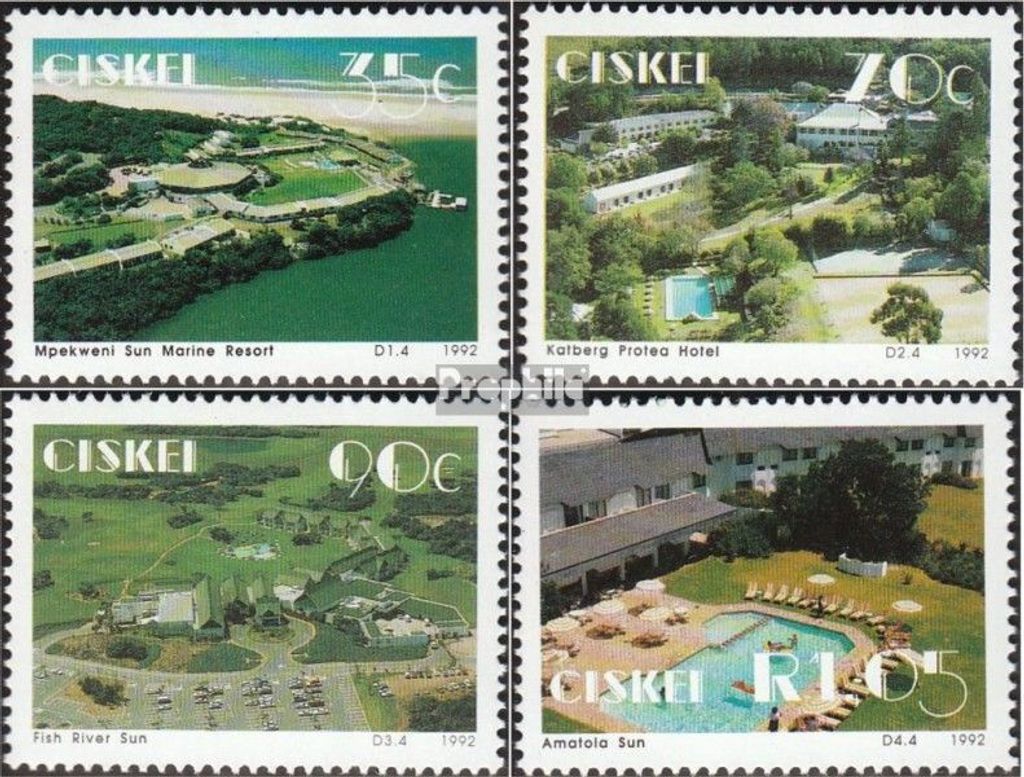 Briefmarken Südafrika - Ciskei 1992 Mi 224-227 (kompl.Ausg.) postfrisch Hotels