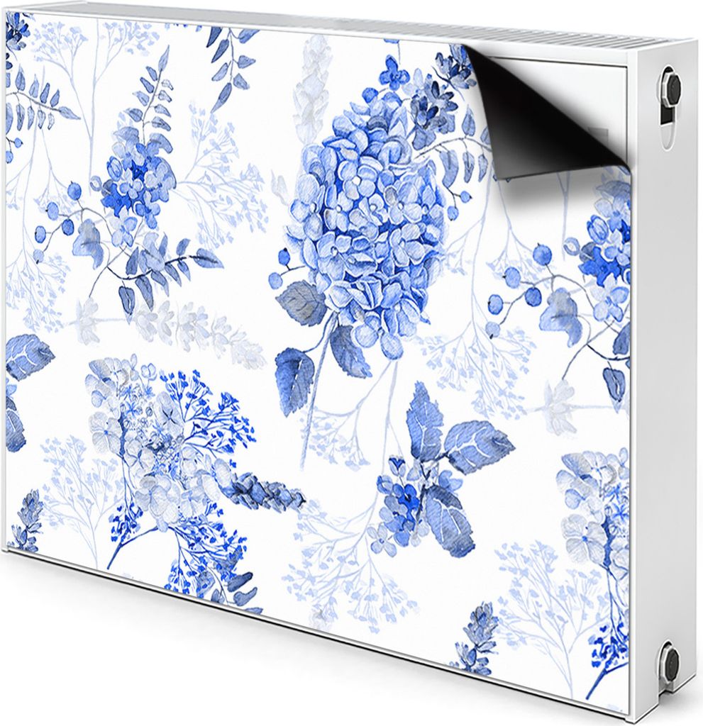 Magnet Heizung Verkleidung Abdeckung Heizung Heizkörperabdeckung 100x60 cm - Blau, Hortensiea