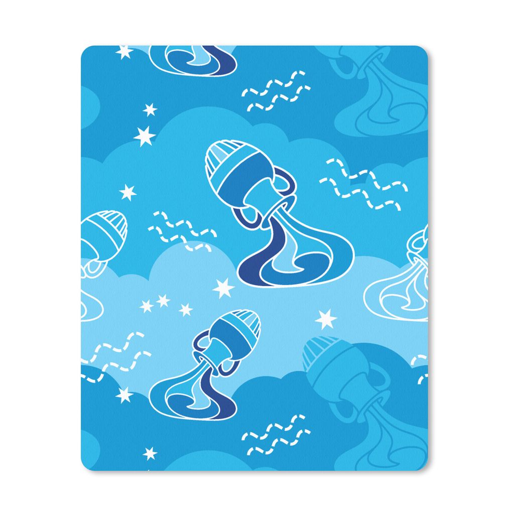 MuchoWow Mauspad Mousepad Wassermann - Design - Tierkreiszeichen 30x40 cm - Mousepads - Maus Mat - Pad - Mausunterlage - Mausmatten