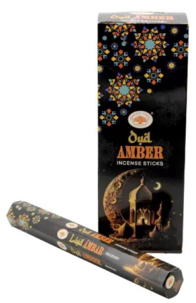 Green Tree Räucherstäbchen "Oud Amber" Hexa 20St. Produktbild 
