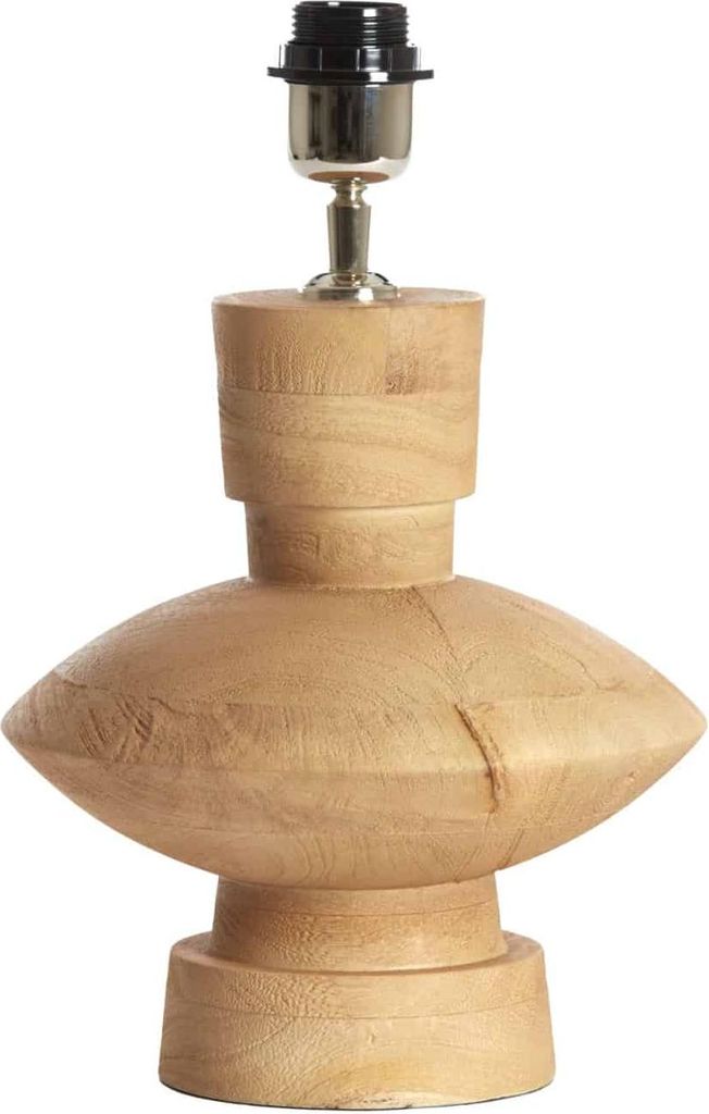 Light & Living - tischlampe - Fiera - natürlich - holz - einzelne leuchte - E27 - 8315082