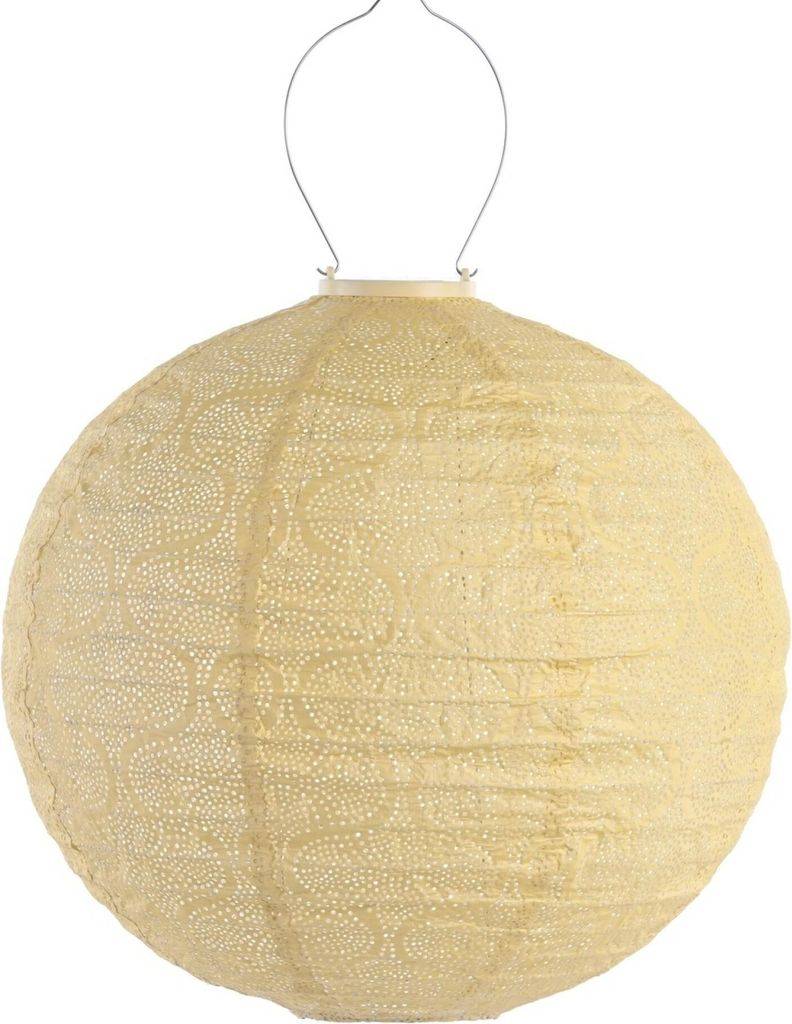 LUMIZ Solar-Lampion Rund | Tigres | Gelb | Ø40 cm