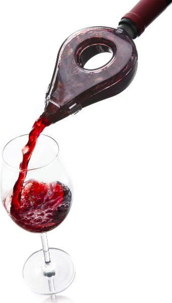 Aérateur à Vin Noir & Transparent - Wine Aerator - Vacuvin Image du produit 