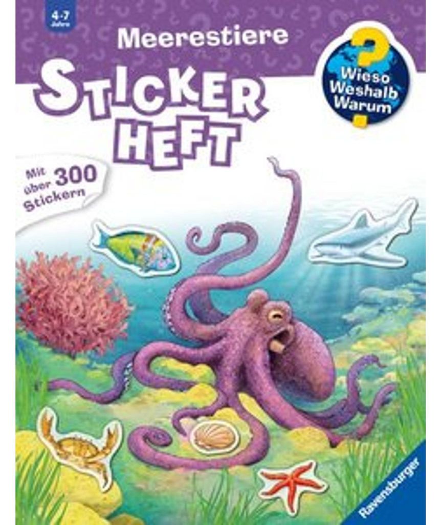 Wieso? Weshalb? Warum? Stickerheft - Meerestiere Obrázok produktu 