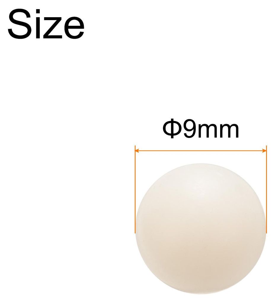 50 Stš¹ck Nylon Kugellagerkugeln 9mm, Massivplastikkugeln, Pr?zisions-Mini-Nylonkugeln