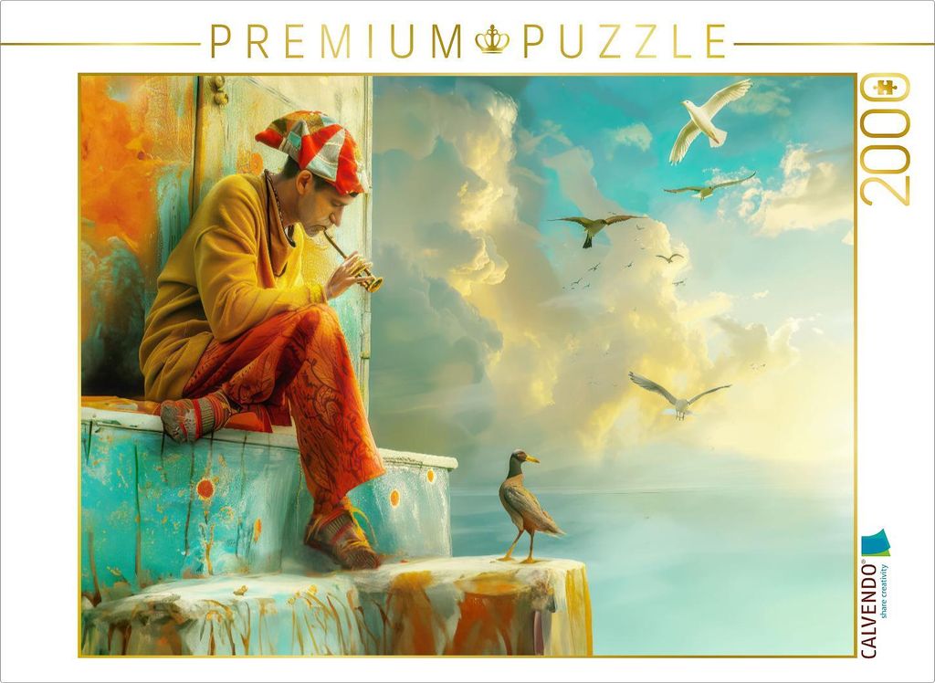 CALVENDO Puzzle Surrealistisches Venedig | 2000 Teile Lege-Größe 90x67cm Foto-Puzzle für glückliche Stunden