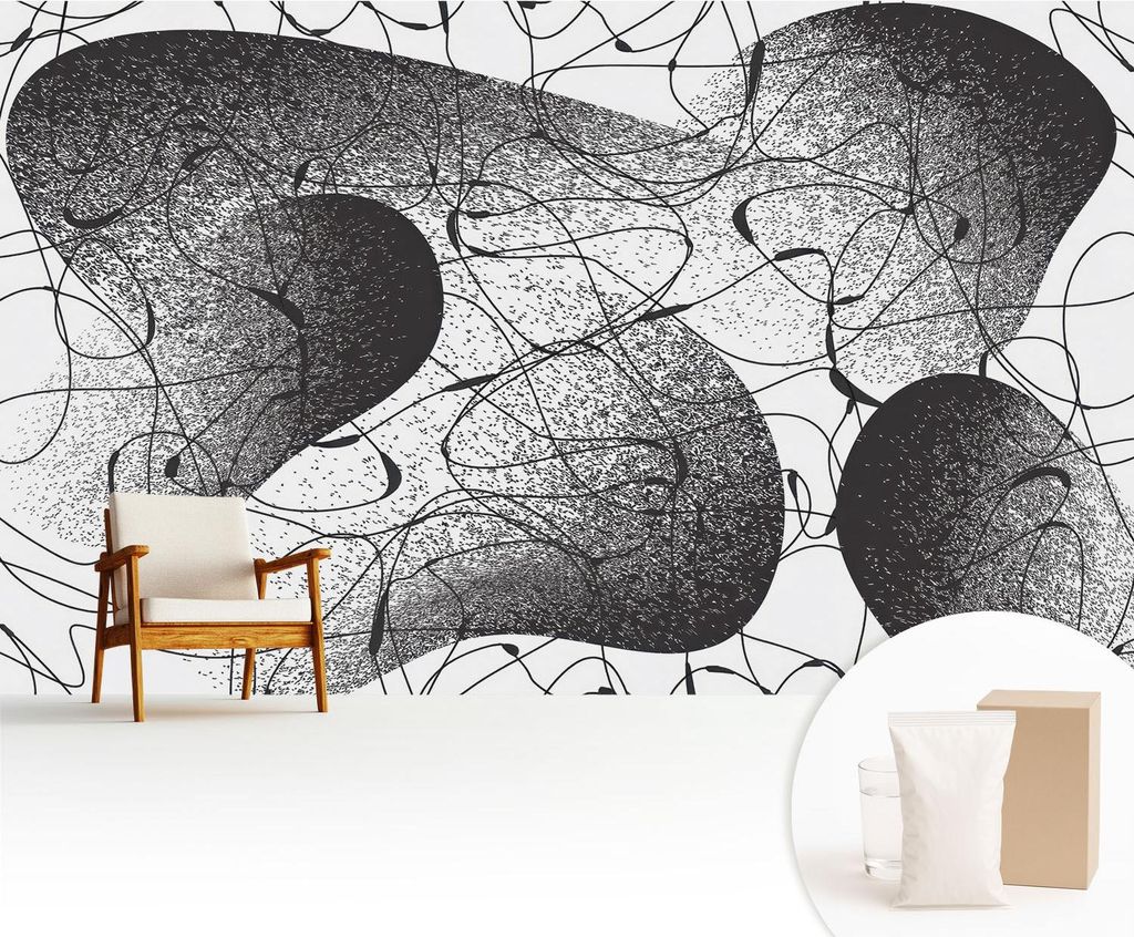 Fototapete - 416x254 cm - Tapete - Wandtapete - Wandbilder - Dekofolie - Tapete Folie - Wand - Dekoration - Wohnzimmer - Abstraktes Muster