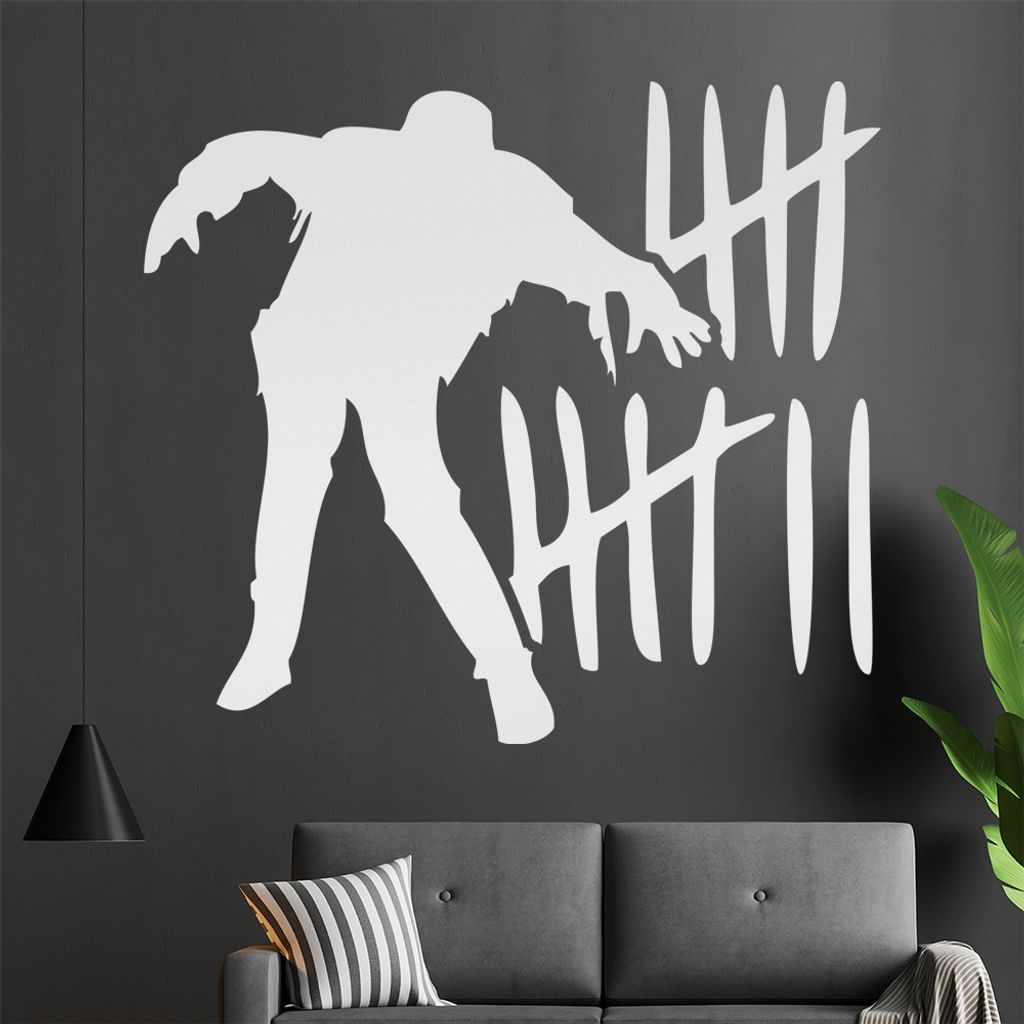 KIWISTAR Zombie Hunter Counter - Liste Treffer Wandtattoo in 6 Größen - Wandaufkleber Wall Sticker - Dekoration, Küche, Wohnzimmer, Schlafzimmer...