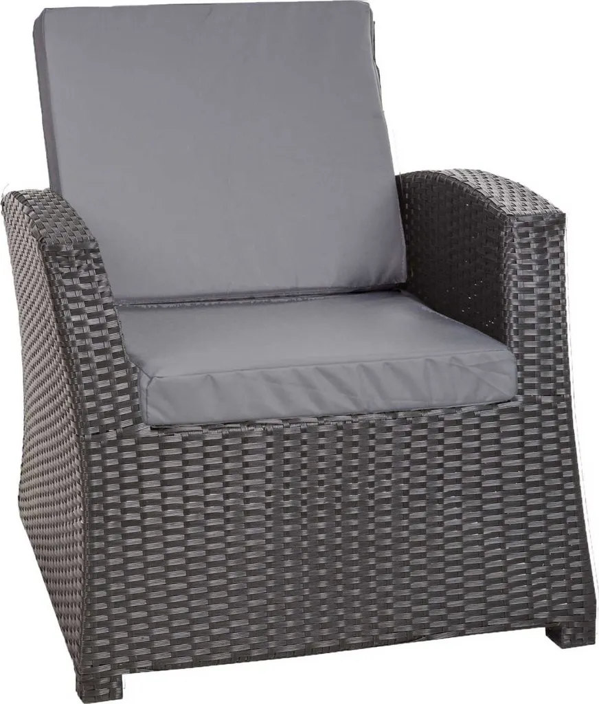 Set 4 Cuscini Sedie Casa e Giardino 50x55x50 Grigio | Lavabili