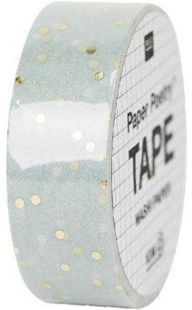 Rico Design 99001.77.72, Gold, Mintfarbe, Muster, Papier, Entfernbar, Glas, Metall, Papier, 10 m