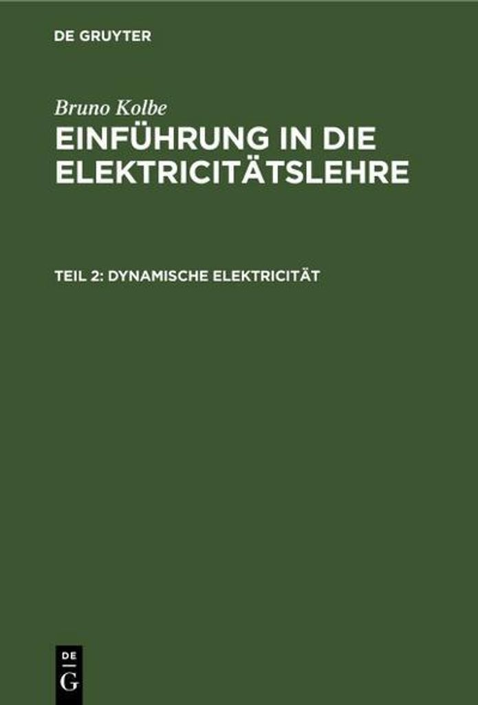 Dynamische Elektricität