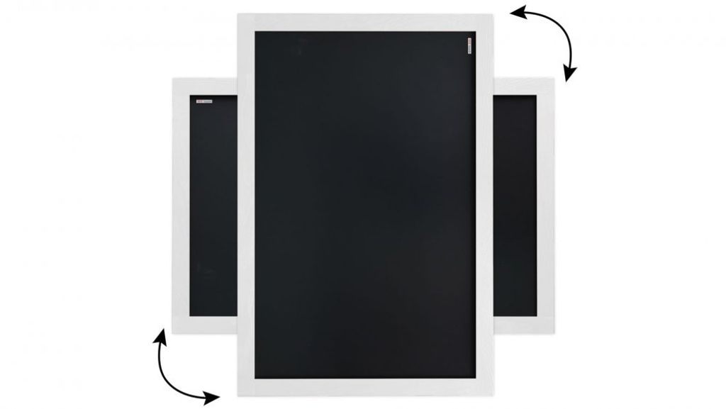 Tabule černá křídová v šedém dřevěném rámu 90x60 cm Obrázek produktu 7