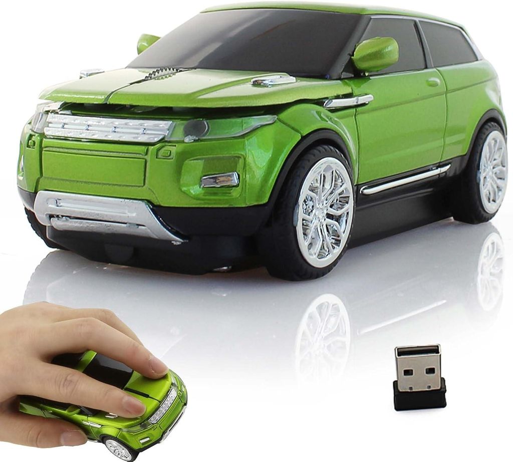 Kabellose Maus Optisch Ergonomisch Leise Tragbar Kabellos USB-Maus für Jungen Männer Frauen Studenten Geschenk mit USB-Empfänger mit 3 Tasten