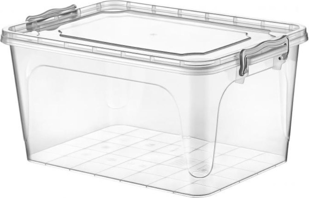 Aufbewahrungsbox Aufbewahrungsbehälter Transparentbox Kunststoffbox Klappbox Plastikbox mit Deckel 25L