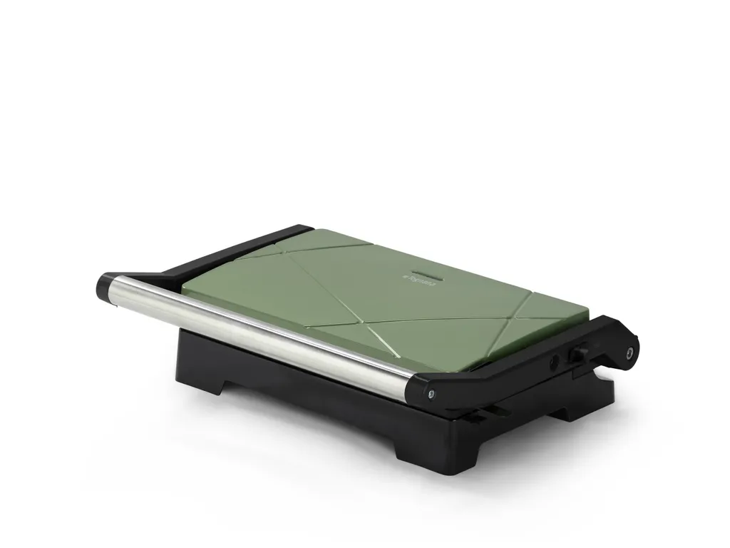 Mini Grill Electrique et Presse à Sandwich Vert Sauge Tognana Porcellane