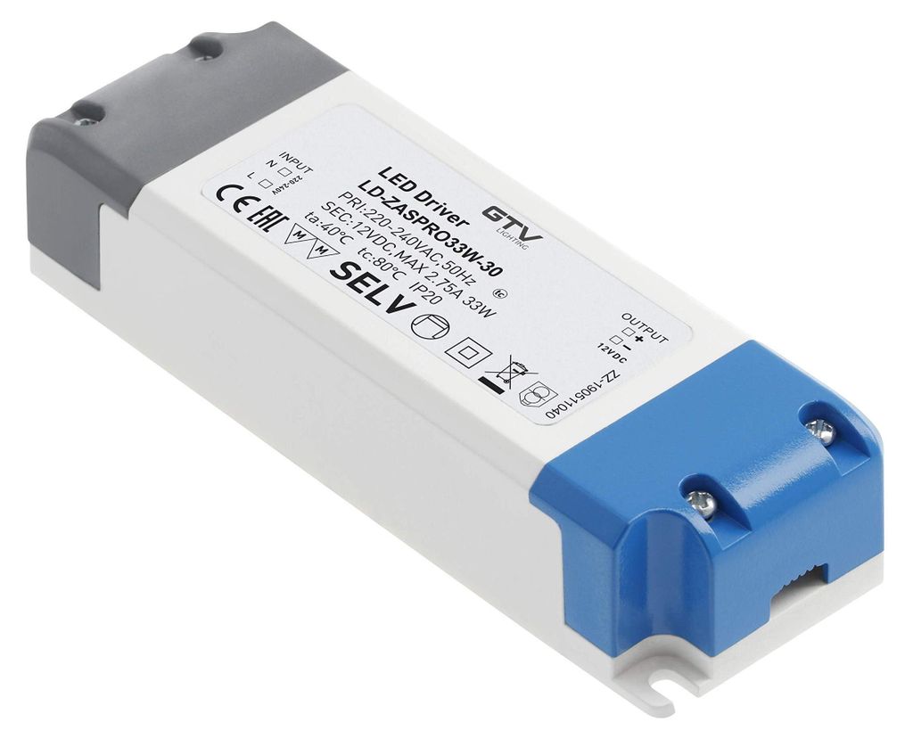 Alimentatore A Led 12V 33W 220-240V Ip20 Immagine del prodotto 