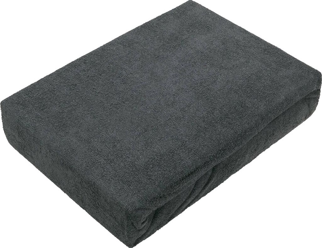 Frottee Spannbettlaken Premium 60x120 - 70x140 cm anthrazit Produktbild 