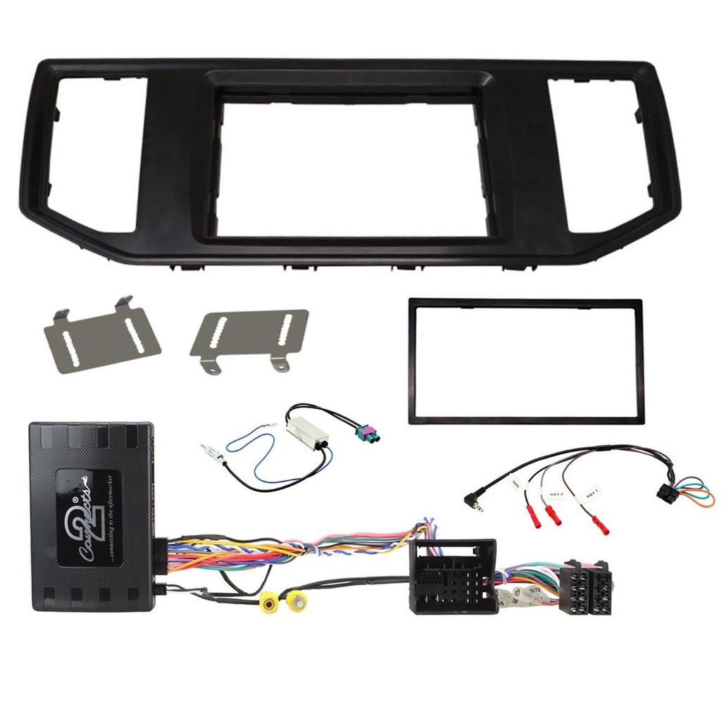 connects2 CTKVW30 2DIN Einbausatz mit Info-Adapter für VW Crafter, Grand California, MAN TGE 2016+