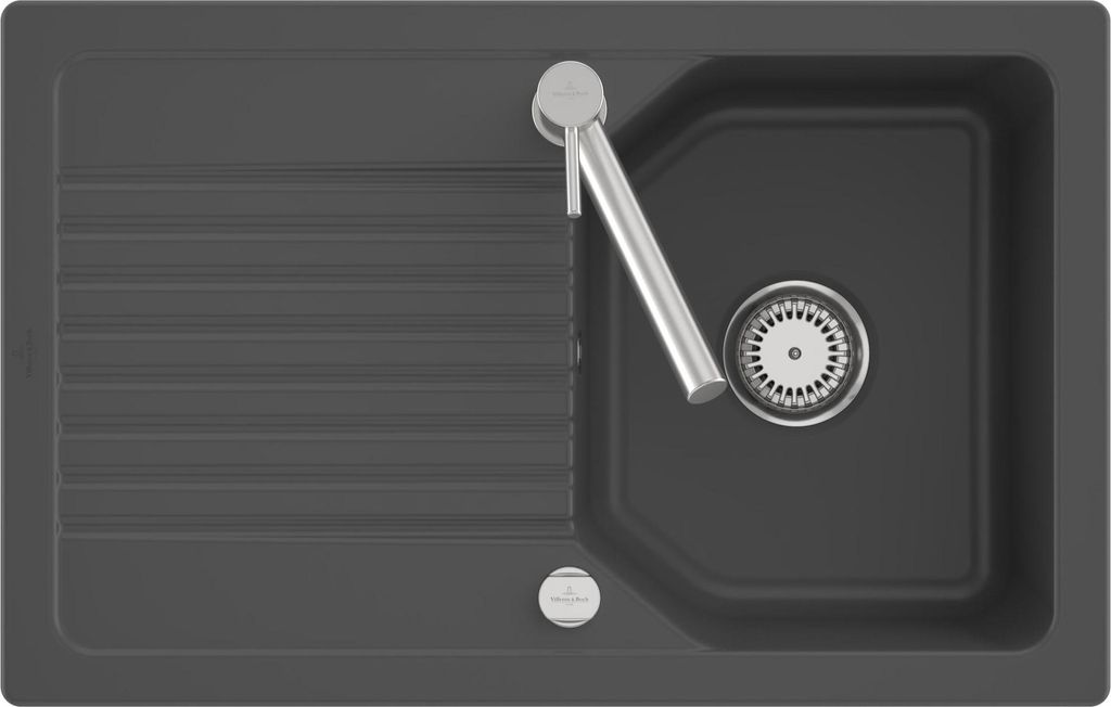 V&B Spüle Linara 45 m Abl.garn, Exzenter, graph CeramicPlus