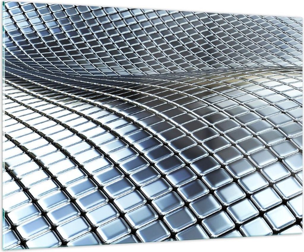 Bilder auf glas - Metall Matte Chrom Aluminium - 100x70cm - Glasbilder - Wandbilder - Kunstdruck - zum Aufhängen bereit - Wanddekoration aus Glas ...