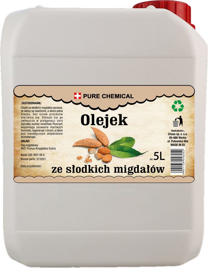 PURE CHEMICAL | Süßes | Mandelöl | natürlich | 5 L Produktbild 