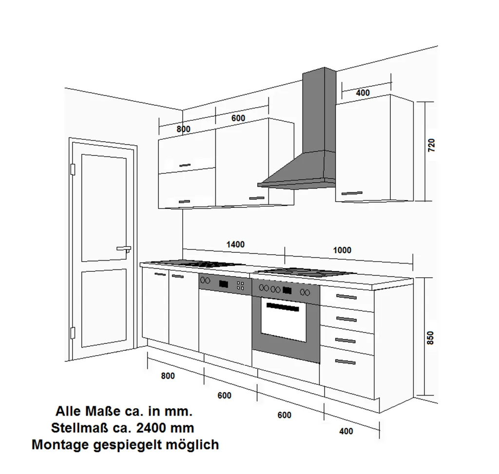 высота нижнего кухонного шкафа от пола