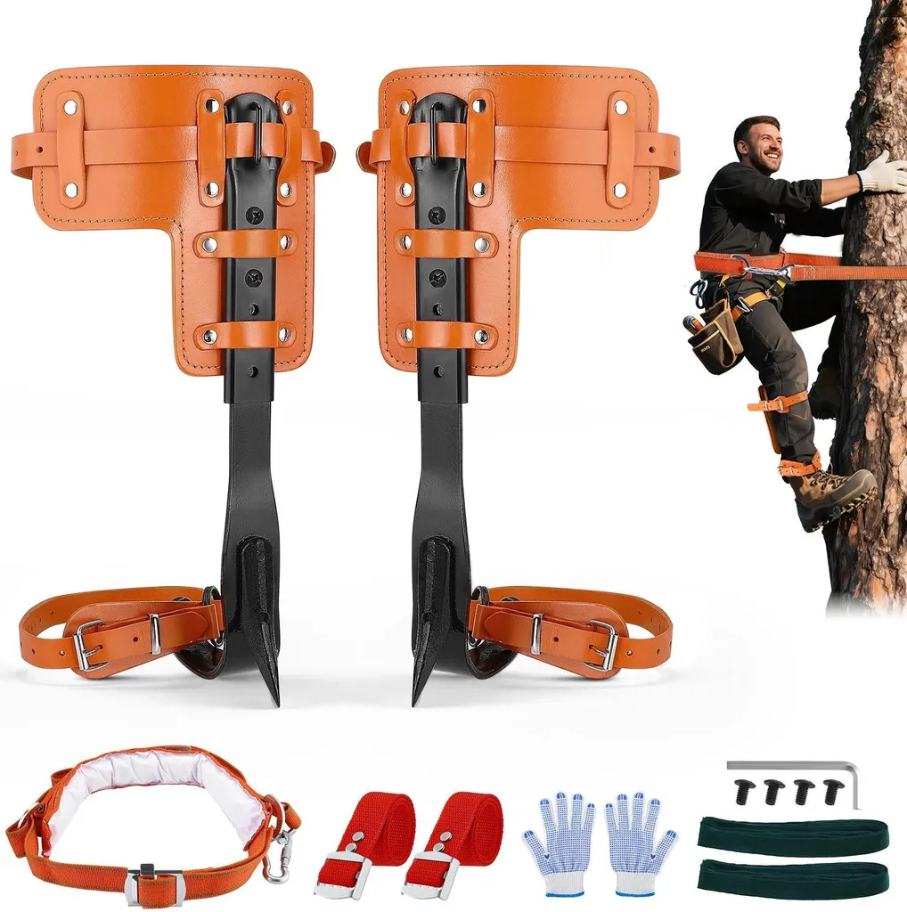 Griffes d'escalade anti-fatigue avec sangles réglables et rembourrage