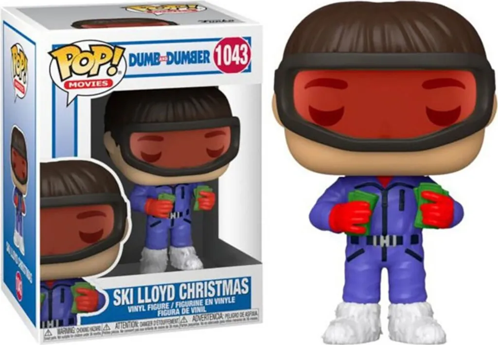 Figurine Pop Dumb and Dumber Lloyd Christmas 1043 en vinyle de 9 cm