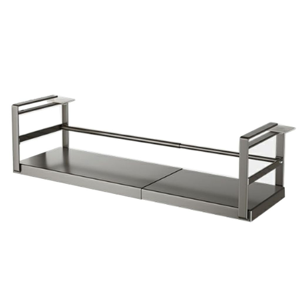Expandierbare unter Regal Storage Rack Punch-free Hanging Slide-in unter Regal Cabinet Organizer Edelstahl Küche Pantry Arbeitsplatte Gewürzhalter
