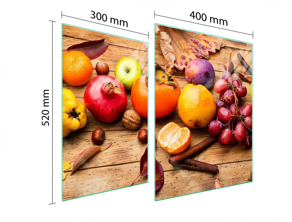 Glasschutzplatte Für Herd 70X52 Fruit
