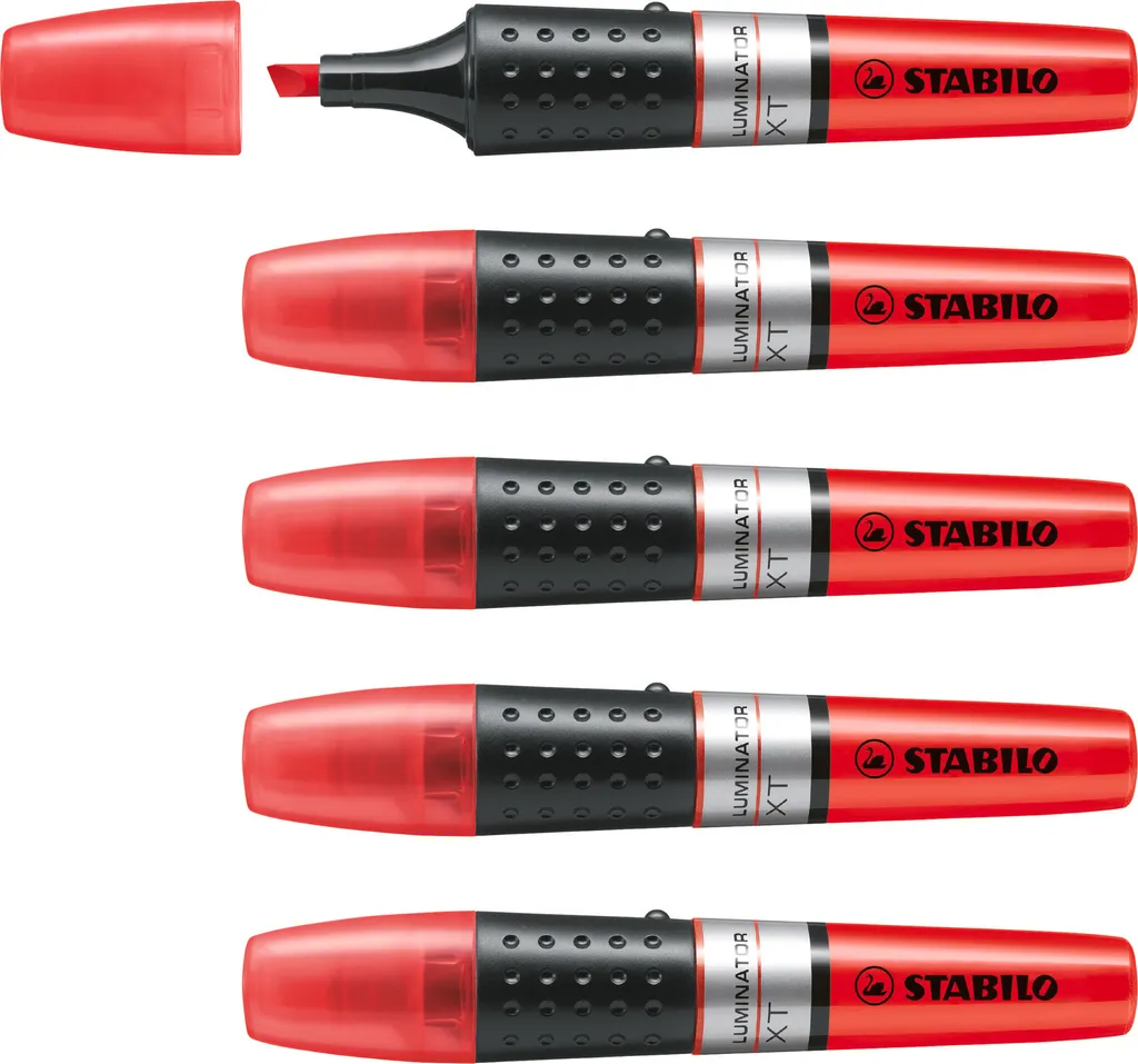 STABILO Luminator Surligneur Rouge Pointe Biseautée - Unité 1 pièce